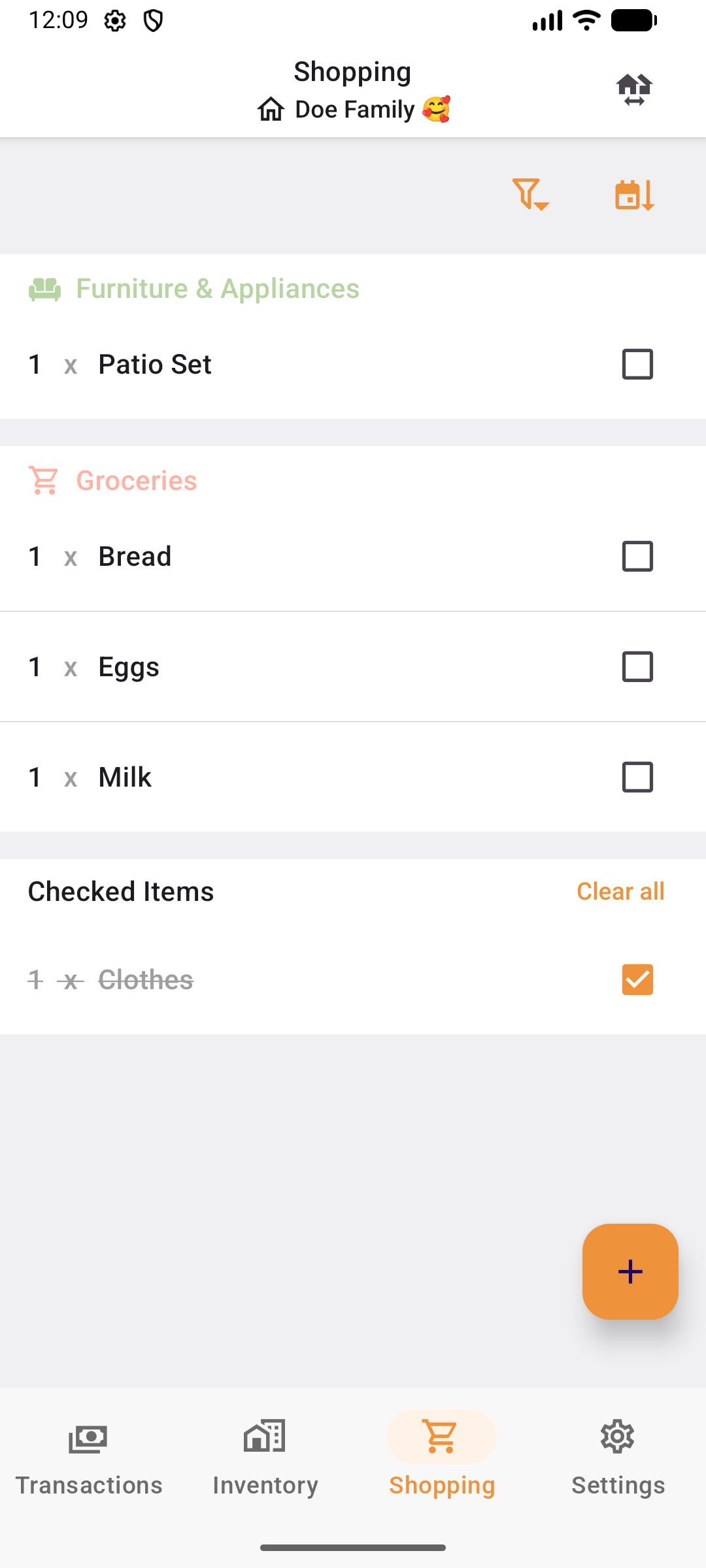 One list, everyone contributes